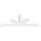 Ekena Millwork Saratoga Architectural Grade PVC Gable Bracket, 96"W x 28"H x 6"D x 6"F, 7/12 Pitch GBP096X28X0606SAR00 - alternate 5